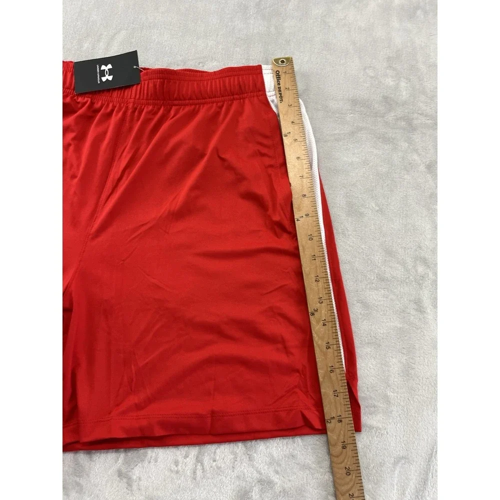 Under Armour  UA Tech Vent Shorts Men Extra Large Red White Loose Lightweight